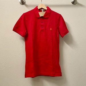 New Burberry classic knight logo short sleeve polo